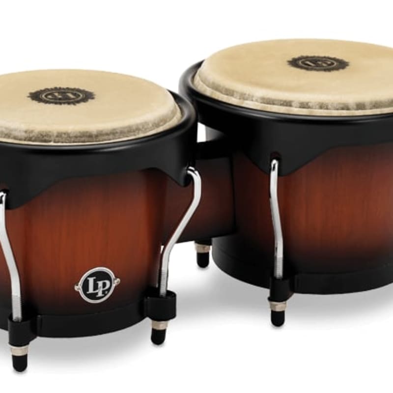 Toca Players series bongo set 6” and 7” tunable Black sparkle