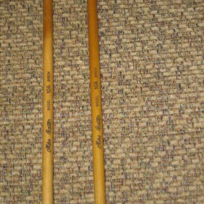 one pair new old stock A+ Mike Balter MB10AB (10AB) Hard Keyboard Mallets, 7/8" phenolic (plastic) round HEADS and natural birch HANDLES - mid to late 1990s (+ packaging) Unwound Series image 7