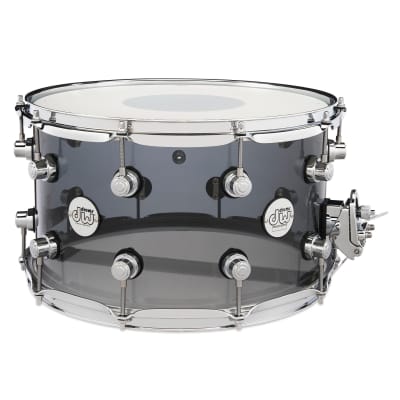 DW Design Series Limited Edition 8x14" Smoke Acrylic Snare Drum
