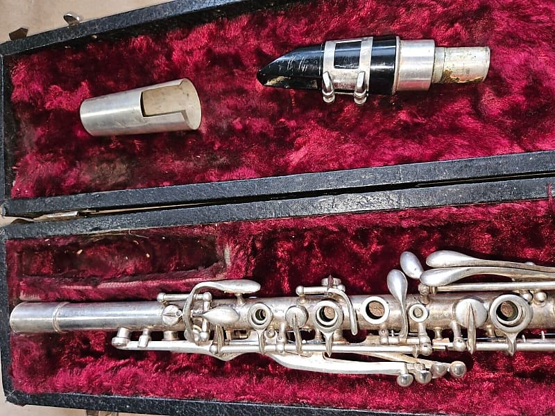 Cavalier American Silver-Plated Metal Clarinet, USA, Very