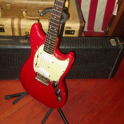 1964 Fender Duo Sonic II Red w/ Vintage Hardshell Case image 2