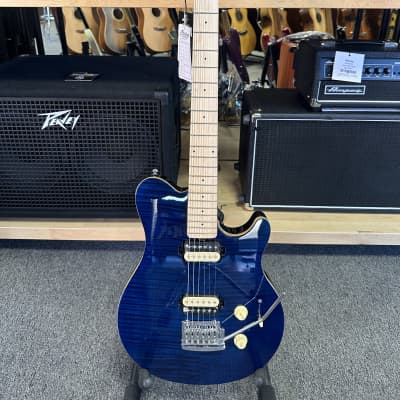 Sterling AX3FM Axis Guitar, Trans Gold w/ Gig Bag, Cable Sterling AX3FM Axis Guitar, Trans Gold w/ Gig Bag, Cable