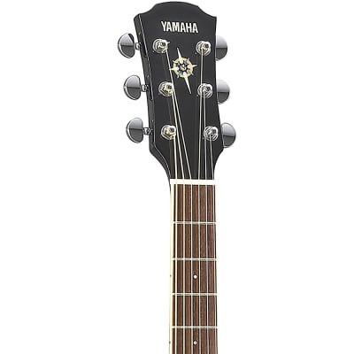 Yamaha CPX600 Medium Jumbo Acoustic-Electric Guitar Black image 5