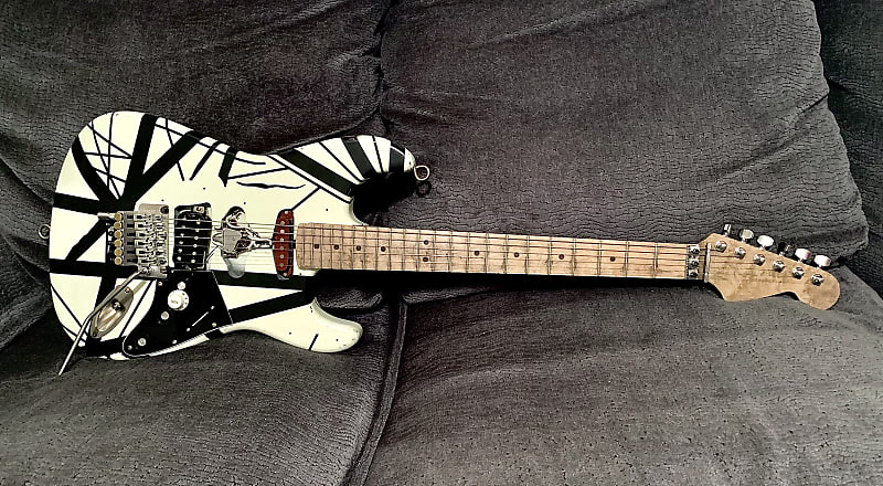 MEAN STREET GUITARS ‘78 WHITE / BLACK FRANKY / FRANKENSTRAT / | Reverb