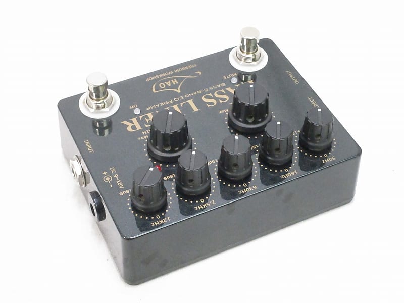 HAO Bass Liner Black Diamond 5-band EQ preamp for bass [03/15