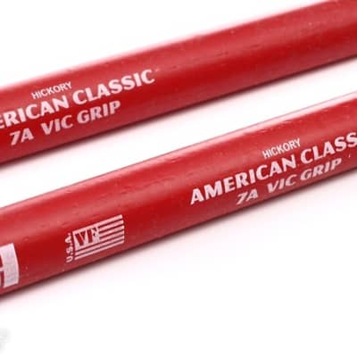 Vic Firth American Classic Drumsticks With Vic Grip - 7A - Wood Tip image 3