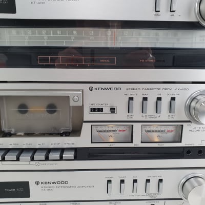Kenwood KA-300 Amplifier - KX-400 Cassette deck - KT-400 Tuner - Nice Serviced set image 6