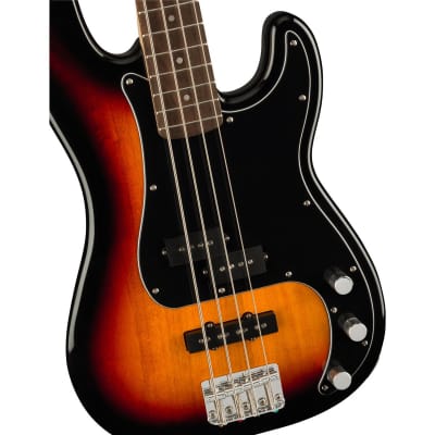 Squier Affinity Series Precision Bass PJ Electric Guitar Pack with Rumble 15 120V Amplifier, Laurel Fingerboard, 3-Color Sunburst image 17
