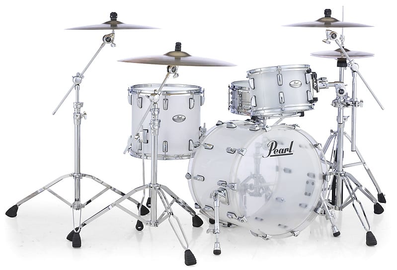 Pearl Crystal Beat 3-pc. Shell Pack in Frost Acrylic (#733) - Authorized Pearl Dealer image 1