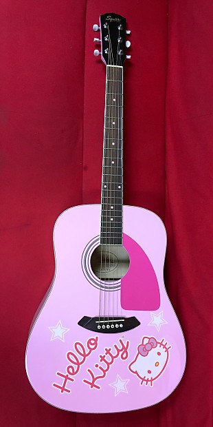 Hello kitty acoustic deals guitar
