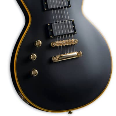 ESP LTD Deluxe EC-1000 LH Left-Handed EMG Guitar – Vintage Black image 3