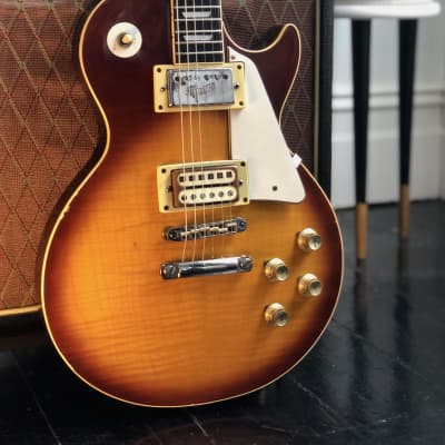 Greco Les Paul Custom 1972 Sunburst With Flame (Japan - MIJ Greco Les Paul Custom 1972 Sunburst With Flame (Japan - MIJ