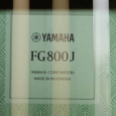 Brand New Yamaha FG800J Steel String Acoustic Guitar - Natural image 6