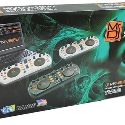 MR DJ MVDJ-1000 USB DJ CONTROLLER MIDI PLAYER WITH ILLUMINATED BUTTONS BLACK image 5