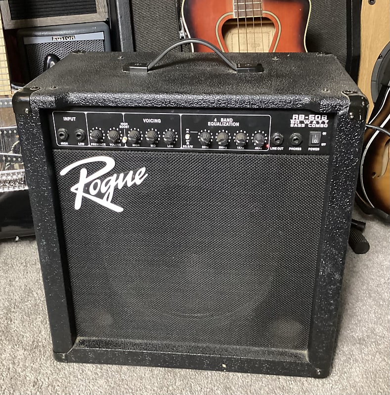 Vintage Rogue RB50B Bass Combo Practice Amp 50 Watt Made in Reverb
