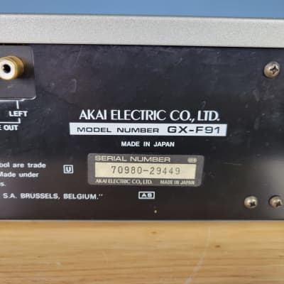Akai GX-F91 Stereo Cassette Deck  Audiophile  WI image 14