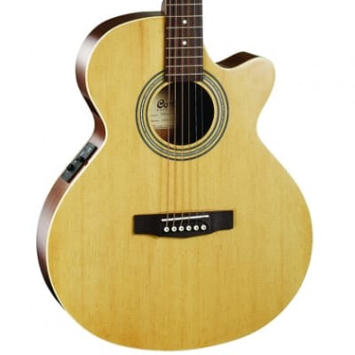Cort Slim Body Depth SFX-MEOP SFX Cutaway Acoustic-Electric Spruce Top, Natural image 4