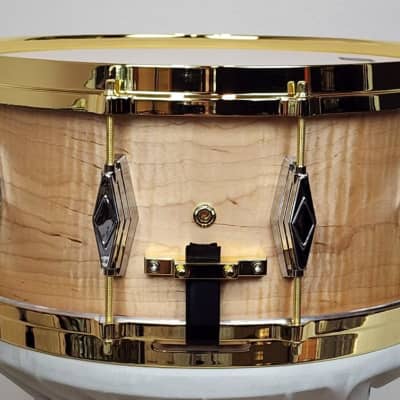 Craviotto 6.5x14 solid curly maple Private Reserve Snare Drum "Builder's Choice" - Unique image 4