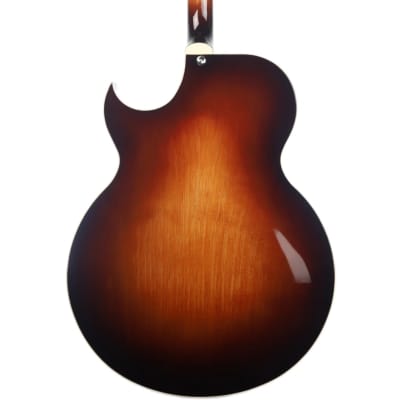 Eastwood TG-150 Basswood Maple Veneer Archtop Body Maple Set Neck 4-String Tenor Electric Guitar w/Hardshell Case image 2