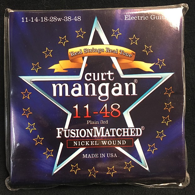 Curt Mangan 11148 Fusion Matched Nickel Wound Electric Guitar Strings (11-48) image 1