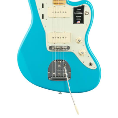 Fender American Pro II Jazzmaster Maple Neck Miami Blue with Case image 3