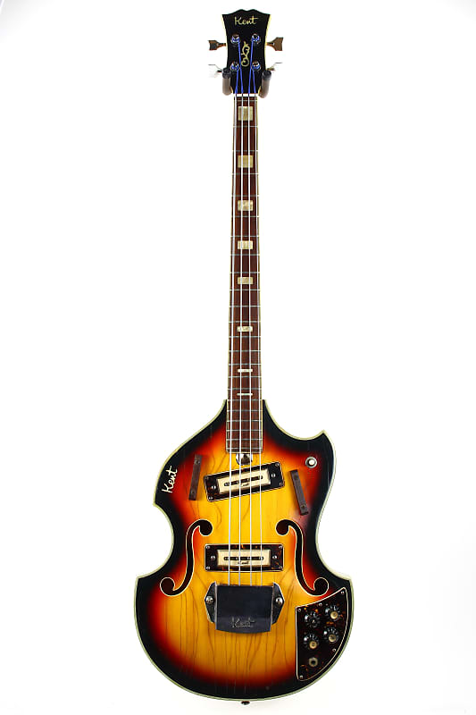 1960s Kent Japan Electric Violin Bass 2 Pickup Model 833