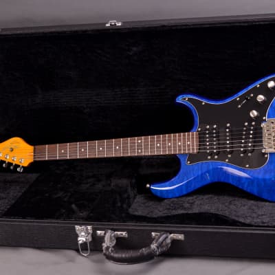 Dean Zelinsky Tagliare Z-Glide Custom Quilt Transparent Blue Maple Flame ~PRISTINE~ Electric Guitar image 2