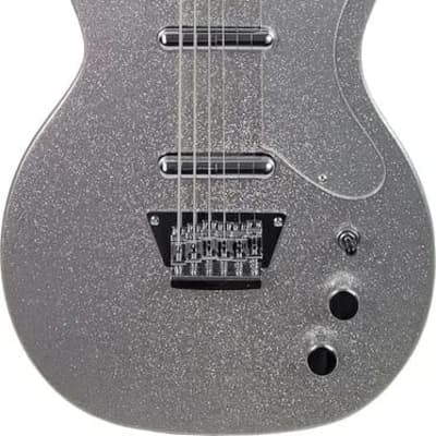 Silvertone Baritone 1337 - Heavy Silver Flake Electric Guitar