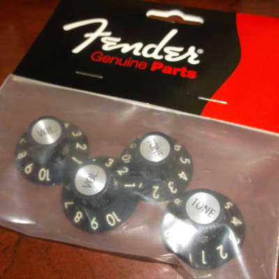 Genuine Fender Knobs For '72 Tele Custom (2 Volume, 2 Tone), 005-4521-049 image 1