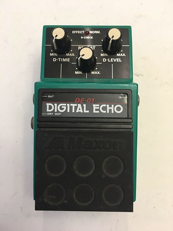 【高価値】 Rare Delay Echo Digital DE-01 Maxon Vintage Effect Guitar ギター