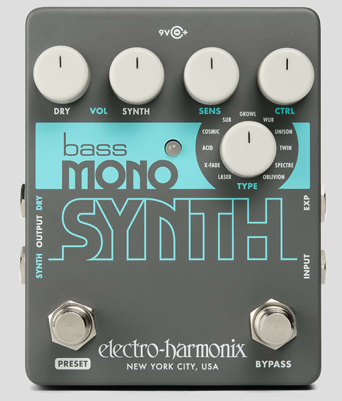 Electro-Harmonix Bass Mono Synth Pedal  New! image 1