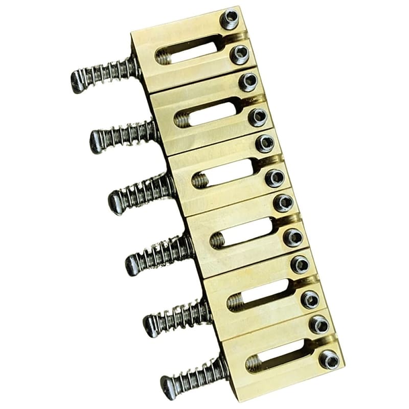 Solid Brass Guitar Bridge Saddles for Fender Strat/Tele 21/16(10.5MM)