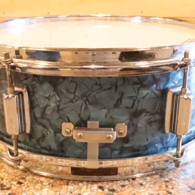 U.S. Mercury 5.5x14" Snare Drum Blue Pearl Vintage 1970's MIJ image 8