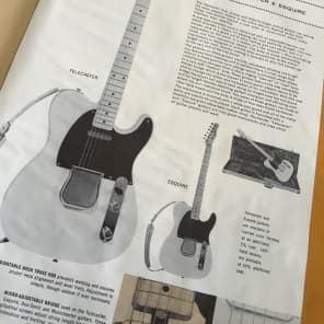 1958-1959 Fender Full Line Catalog Stratocaster Jazzmaster Esquire Telecaster Twin Bassman Case Candy Vintage image 5