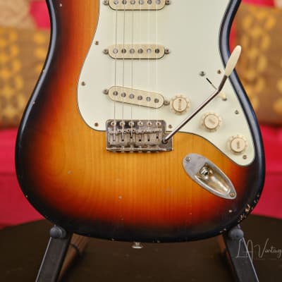 K-Line Springfield S-Style Electric Guitar - In a Relic Three Tone Sunburst Finish #030522! image 4