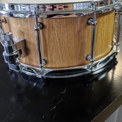 Holloman Custom Drums 6.5" x 14" White Oak Snare  Semi Gloss image 3