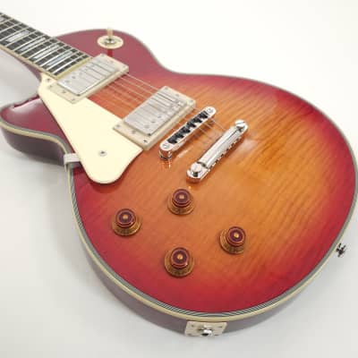 Agile AL-3200MCC Left Handed Cherry Sunburst Flame Electric Guitar image 5