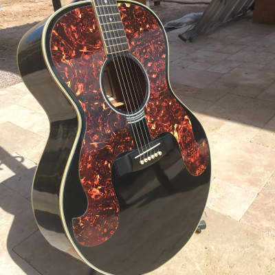 1989 Epiphone SQ-180 Jumbo Acoustic Guitar (Ebony) Vintage
