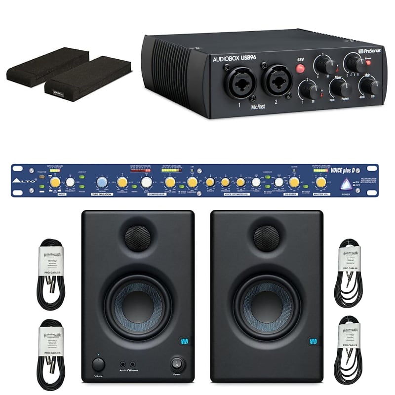 Guitar Interface PreSonus AudioBox 96 Studio Bundle - USB Audio