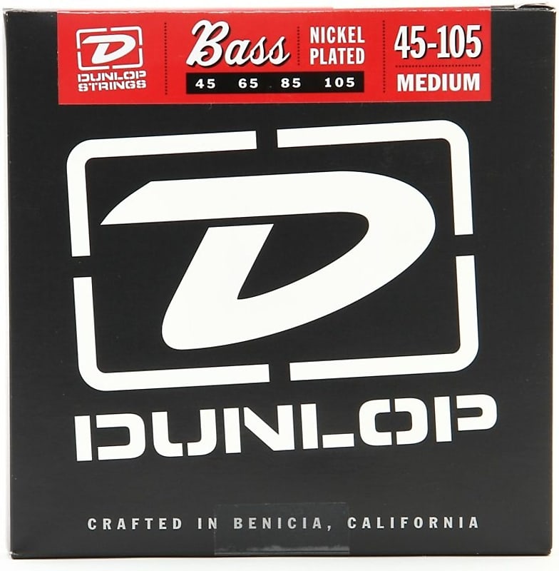 Dunlop DBN45105 Nickel Wound Bass Strings, Medium image 1