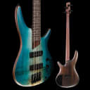 Ibanez Premium SR1600BCHF Bass Guitar, Carribbean Shoreline Flat 469 7lbs 12.7oz