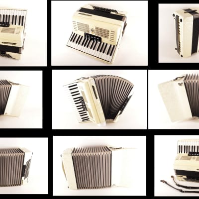 Rare German TOP Quality Accordion Weltmeister Unisella - 80 bass, 8 switches + Original Hard Case & Straps - Video image 11