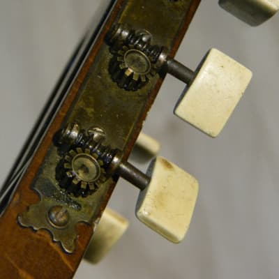tolle vtg Klassikgitarre 4/4 Konzertgitarre Gitarre vollmassiv Deutschland ~1950 image 5