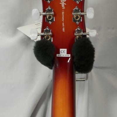 Hofner HOF-HI-459-PE-SB Ignition Pro Violin Style Electric Guitar - Sunburst image 4