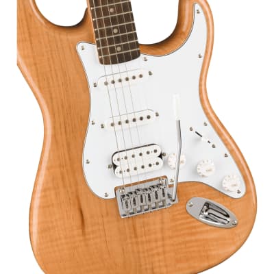 Squier Affinity Series Stratocaster HSS Electric Guitar - Natural image 3