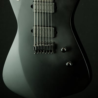 Ibanez Iceman Iron Label 7string Electric Guitar w/Bag - Black Flat image 10
