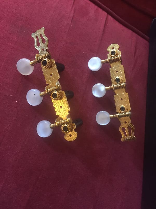 Unsure Classical guitar tuners 2000 Pearloid /gold Reverb