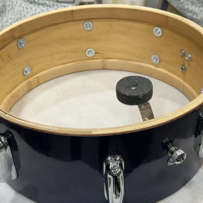 Slingerland 8 Lug Snare Drum 12/1965 - Deep Blue Sparkle image 12