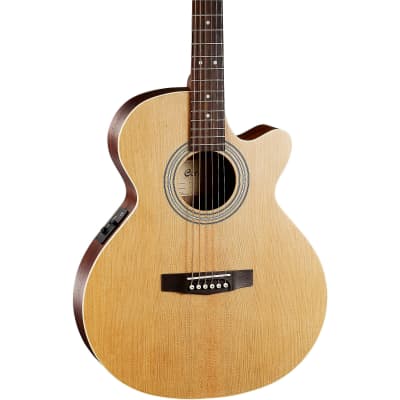 Cort Slim Body Depth SFX-MEOP SFX Cutaway Acoustic-Electric Spruce Top, Natural image 2