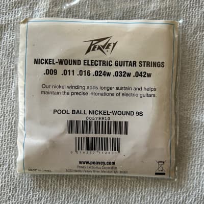 Peavey 9S Pool Ball Nickel Wound 9-42W Electric Guitar Strings - 10 Packs image 2